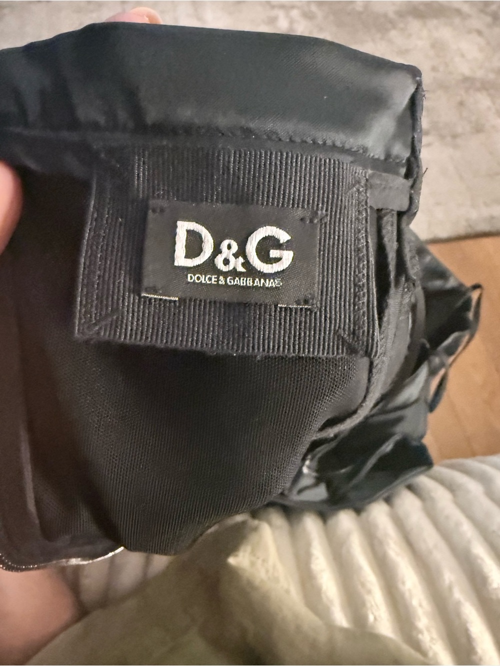 D&G Dolce & Gabbana Black Satin Slip Dress IT 44 Spaghetti Strap Cocktail - Picture 4 of 5